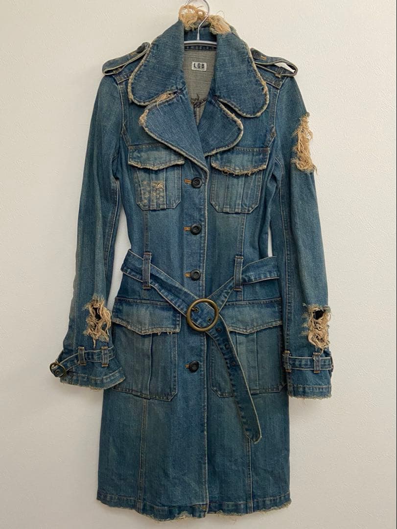 LGB ☆ 超希少 00s 初期デニムロングジャケット　未使用に近い美品