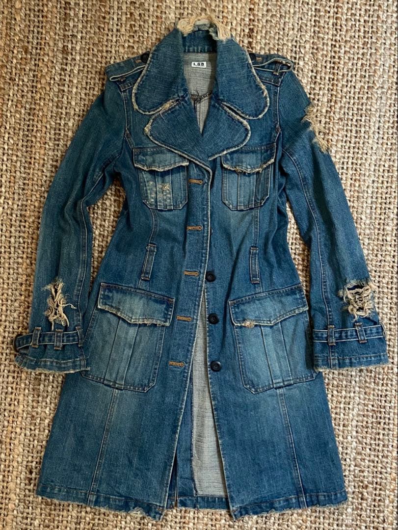 LGB ☆ 超希少 00s 初期デニムロングジャケット　未使用に近い美品