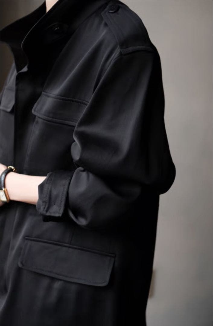 ANSNAM シルクウール M-65 ジャケット