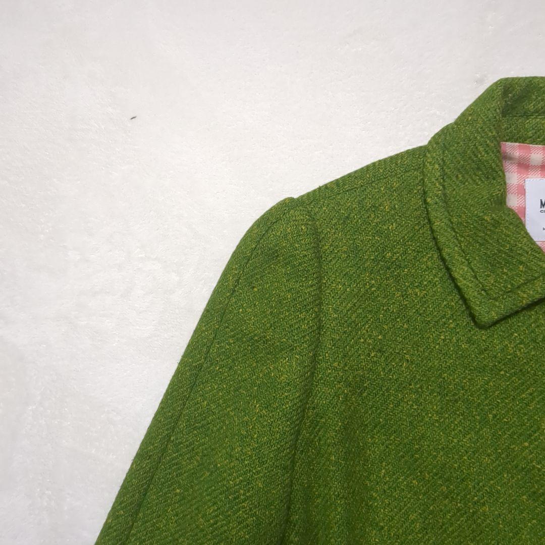 MOSCHINO モスキーノ ツイードジャケット 花装飾 シルク混 M（タイト）