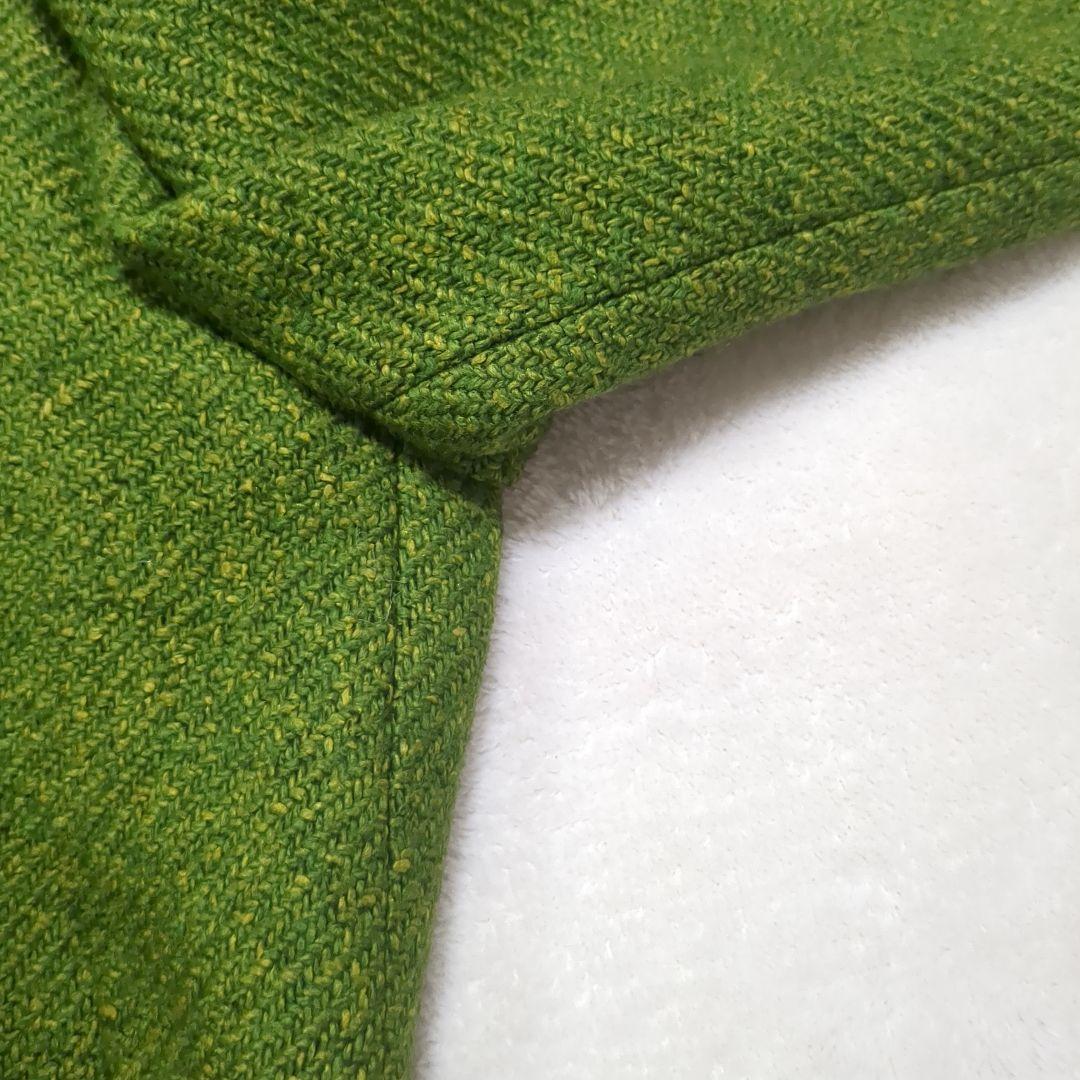 MOSCHINO モスキーノ ツイードジャケット 花装飾 シルク混 M（タイト）