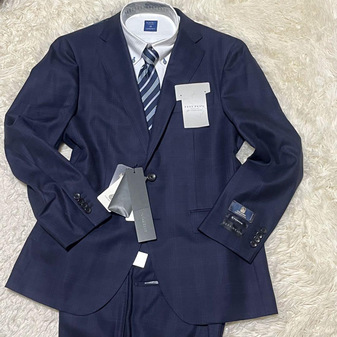 ✨新品✨ HILTON ビジネス スーツ イタリア高級生地 Super130's