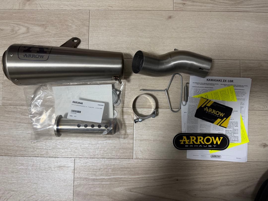 ARROW KAWASAKI ZX-10R 2016〜2019 チタン製マフラー