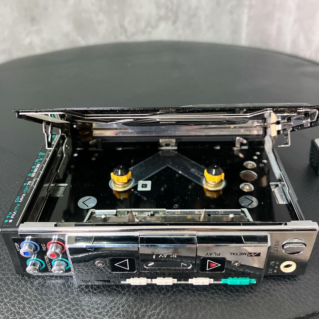 【希少】アイワ カセットボーイ AM FM TV ラジオ HS-J9 マイク付き