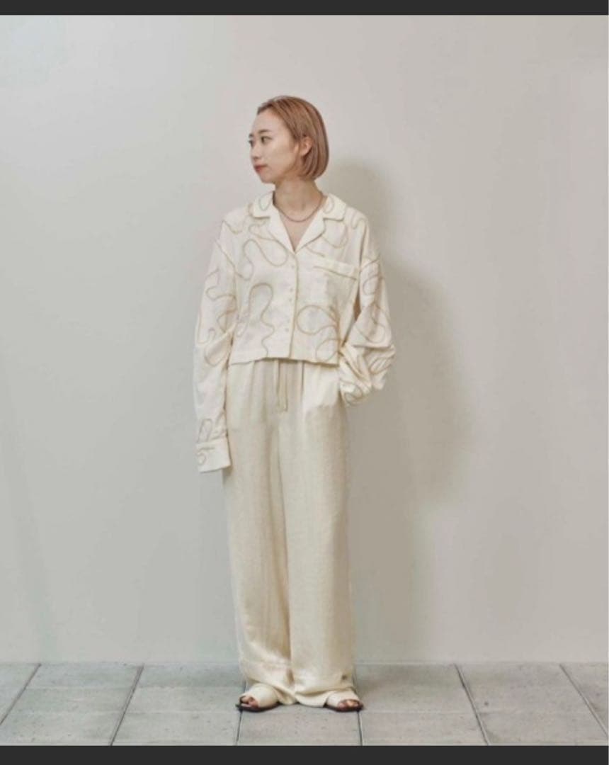 トゥデイフル パジャマシャツ キナリ