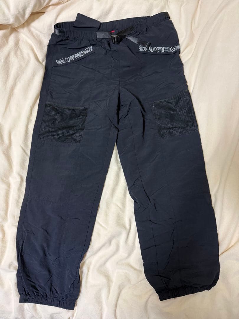 SUPREME ブラック カーゴパンツ Medium