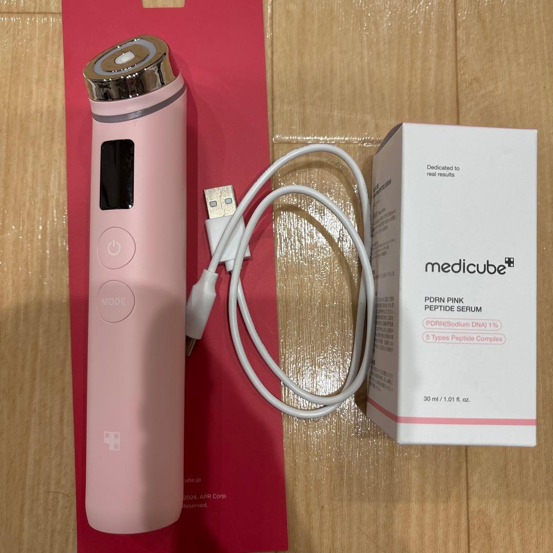 メディキューブ　AGE-Rブースタープロ　美顔器　PDRNピンクセラム　美容液