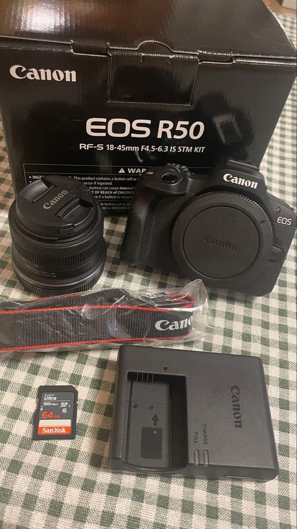 【美品】Canon EOS R50｜4K動画｜YouTube・演奏撮影｜付属品