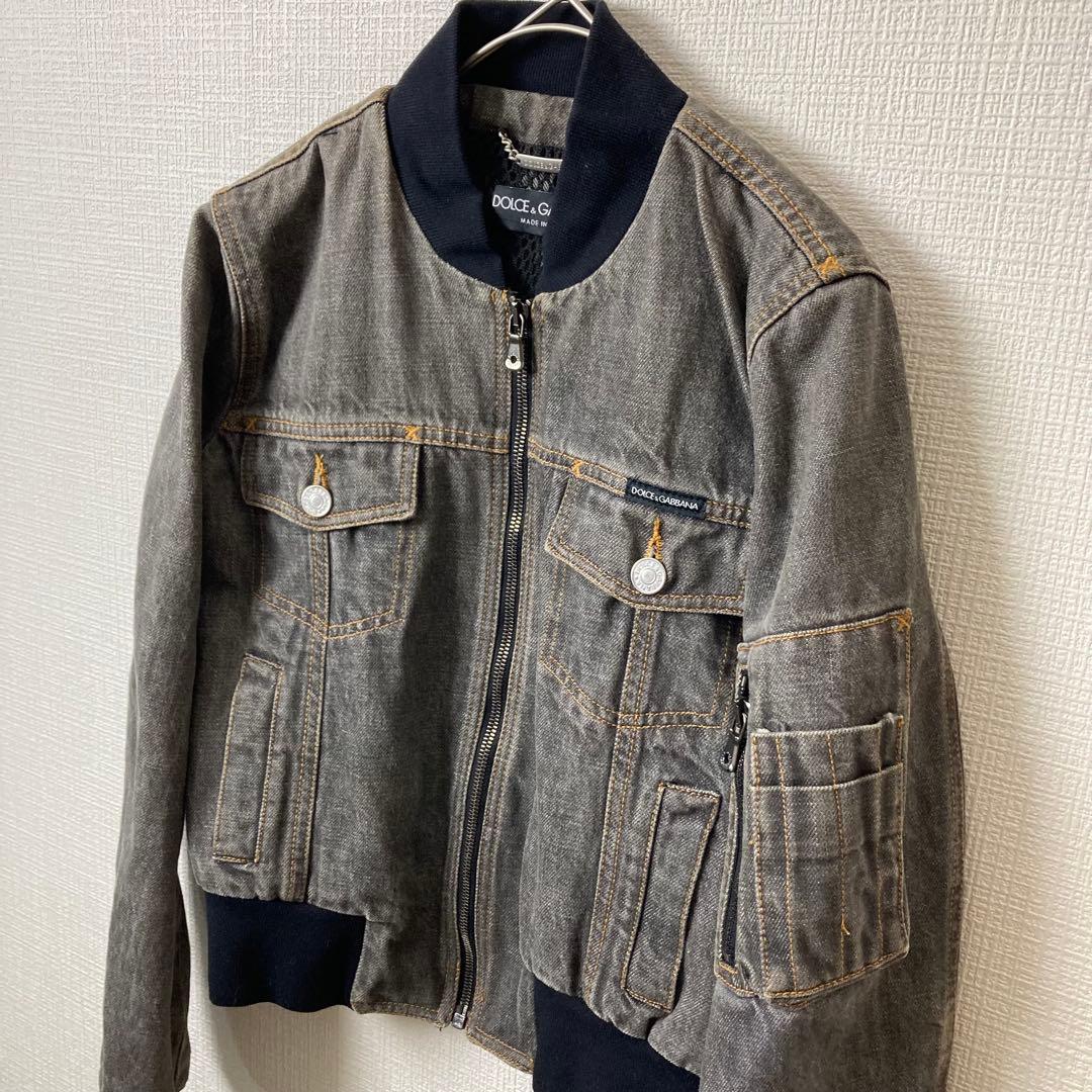 663 DOLCE&GABBANA デニムジャケット ブルゾン MA-1 40