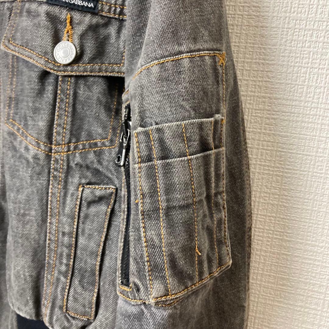663 DOLCE&GABBANA デニムジャケット ブルゾン MA-1 40