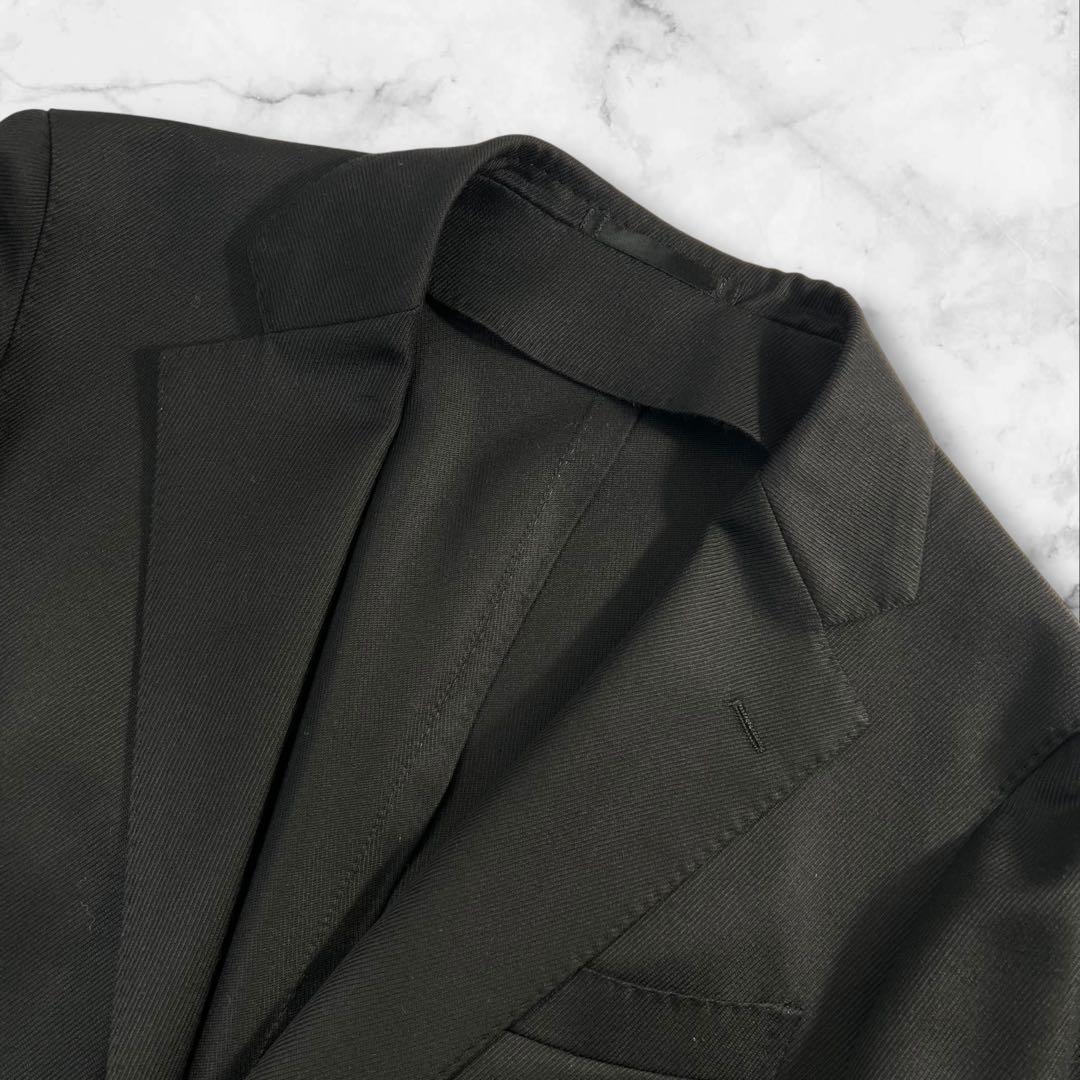 極美品 TOMORROWLAND×BISHU 銀釦 2BテーラードジャケットXL