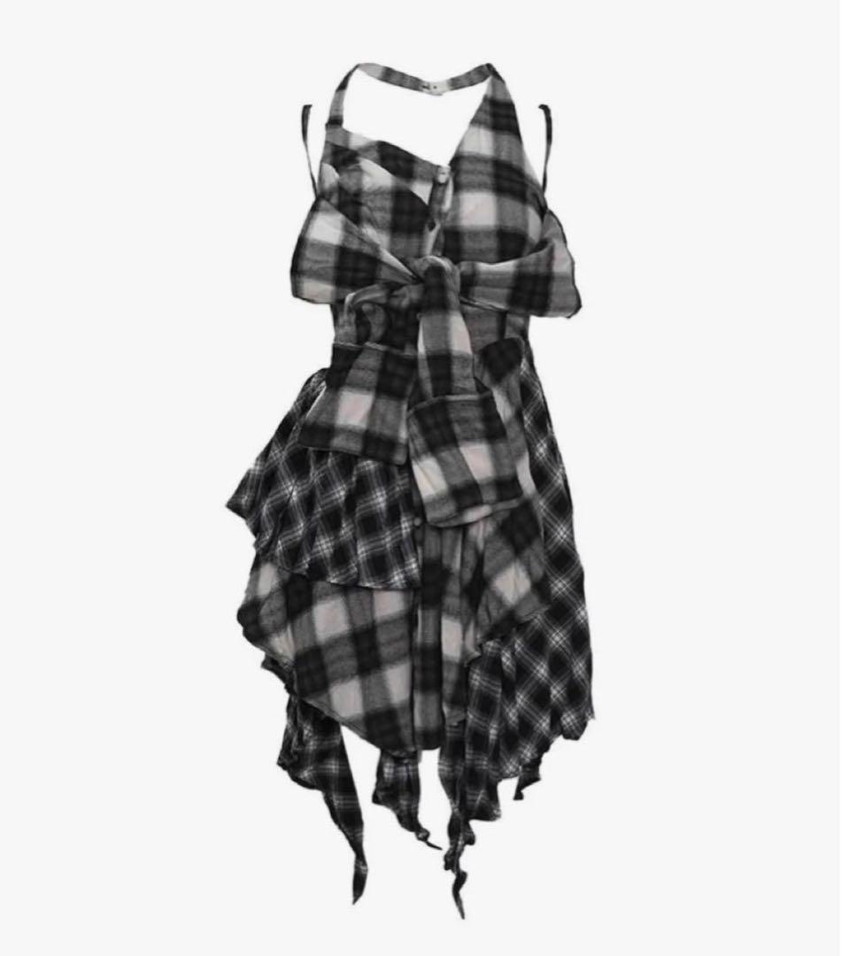 ワンピース theredthread S layered dress bug check