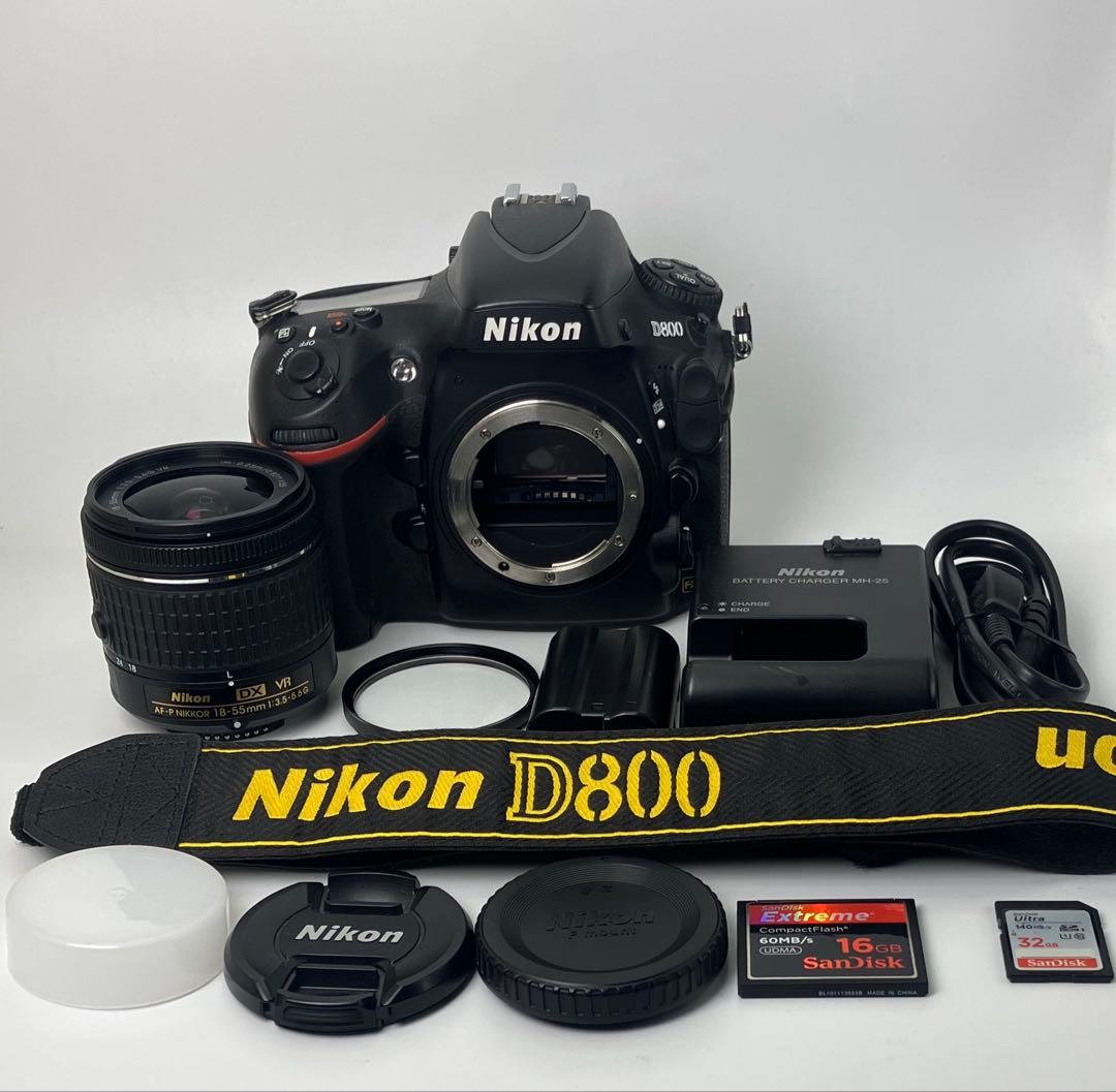 【返品保証・動作確認済】Nikon D800 +18-55mmズームレンズキット