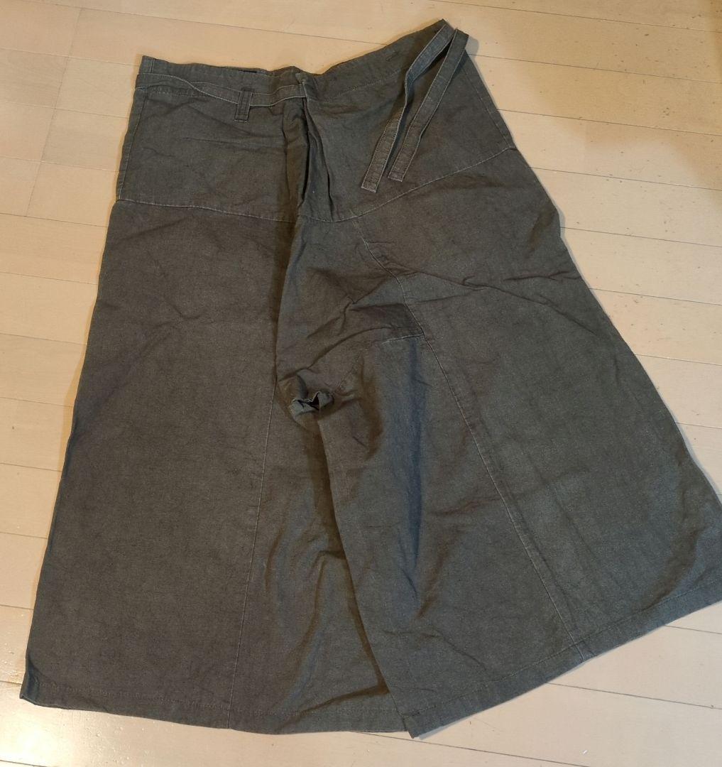 AU GARCONS ワイドパンツ ガウチョパンツ コットンリネン