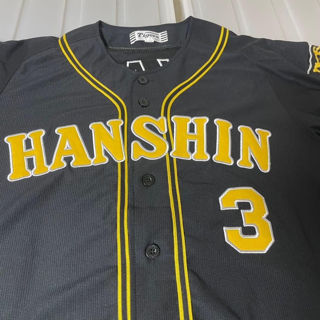 阪神タイガース　大山悠輔　3 旧ビジター　レプリカユニフォーム　ブラック　L