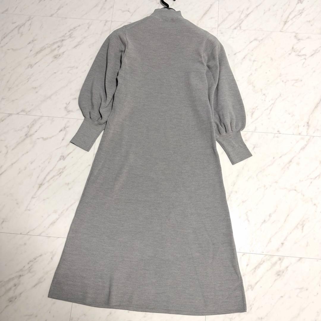 【未使用級✨️】アナイ メリノウール アンサンブル ニット ワンピース グレー M