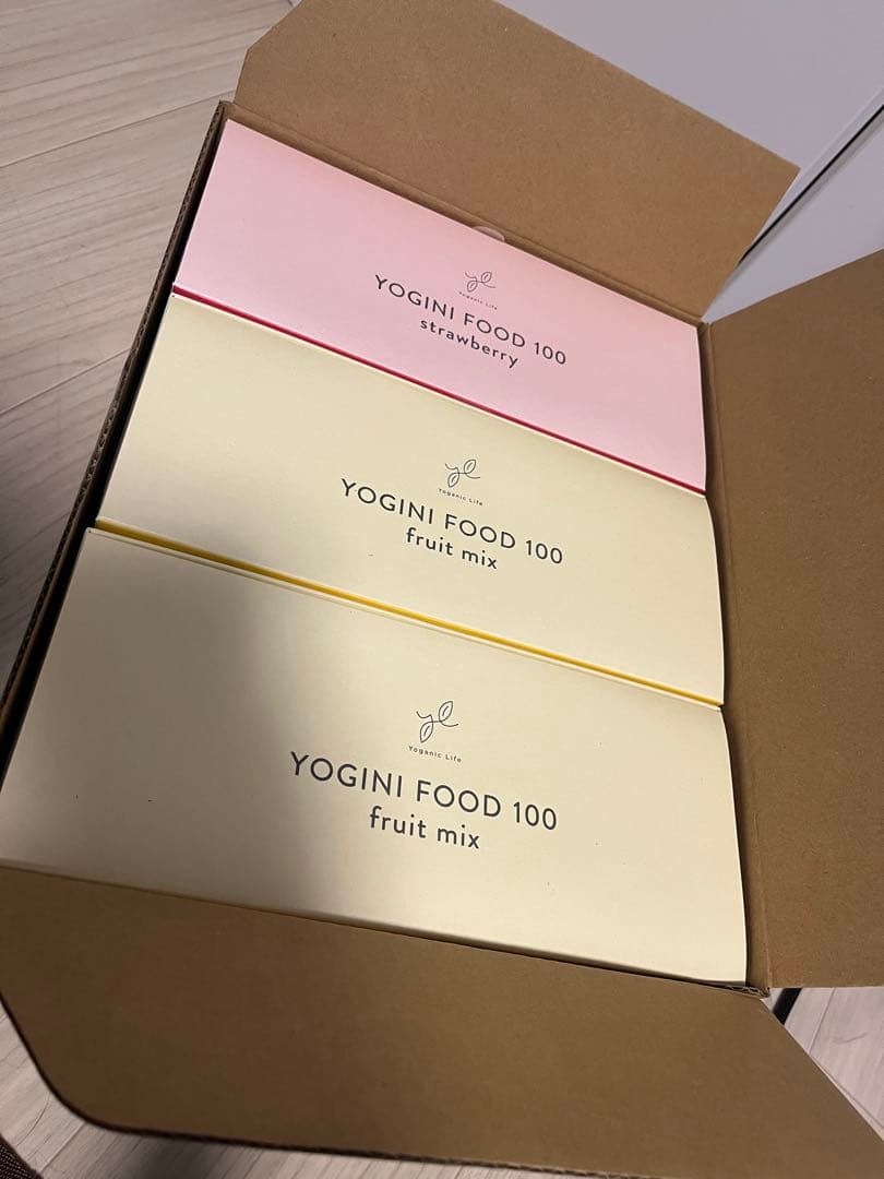 YOGINI FOOD 100 ストロベリー＆フルーツミックス 3箱セット