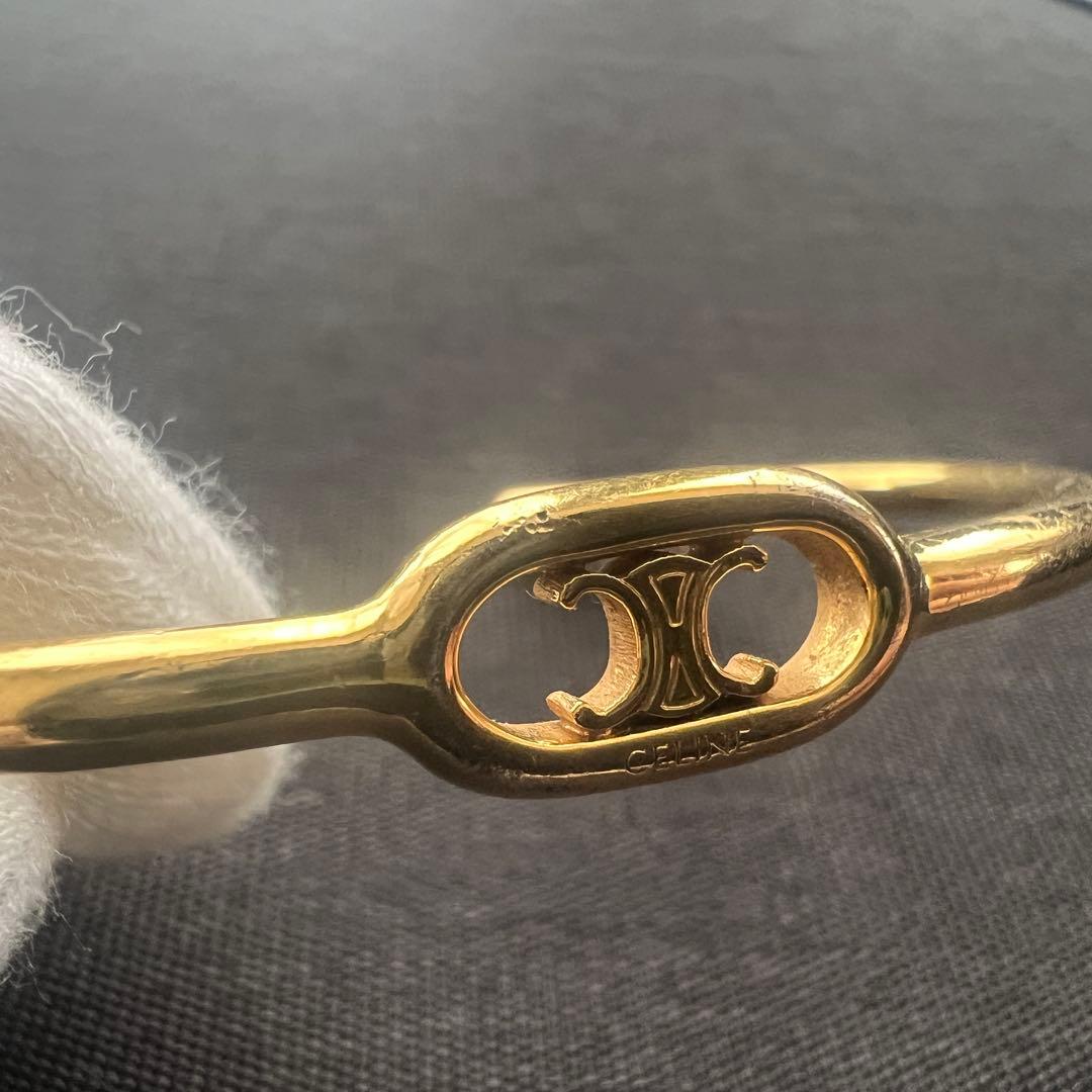 美品✨セリーヌ バングル マイヨン トリオンフ シンカフ ゴールド ブレスレット