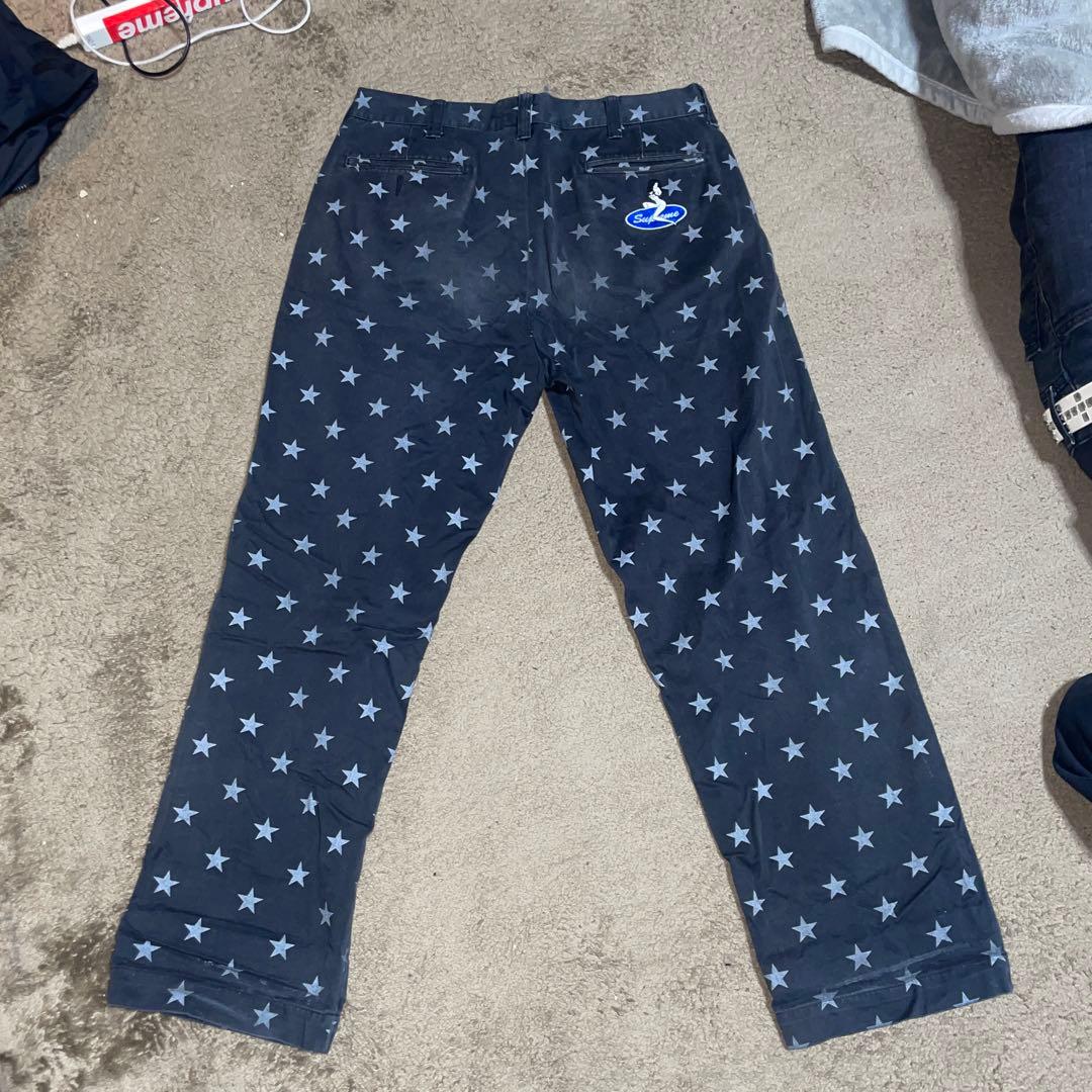 パンツ supreme chino pant black stars 32