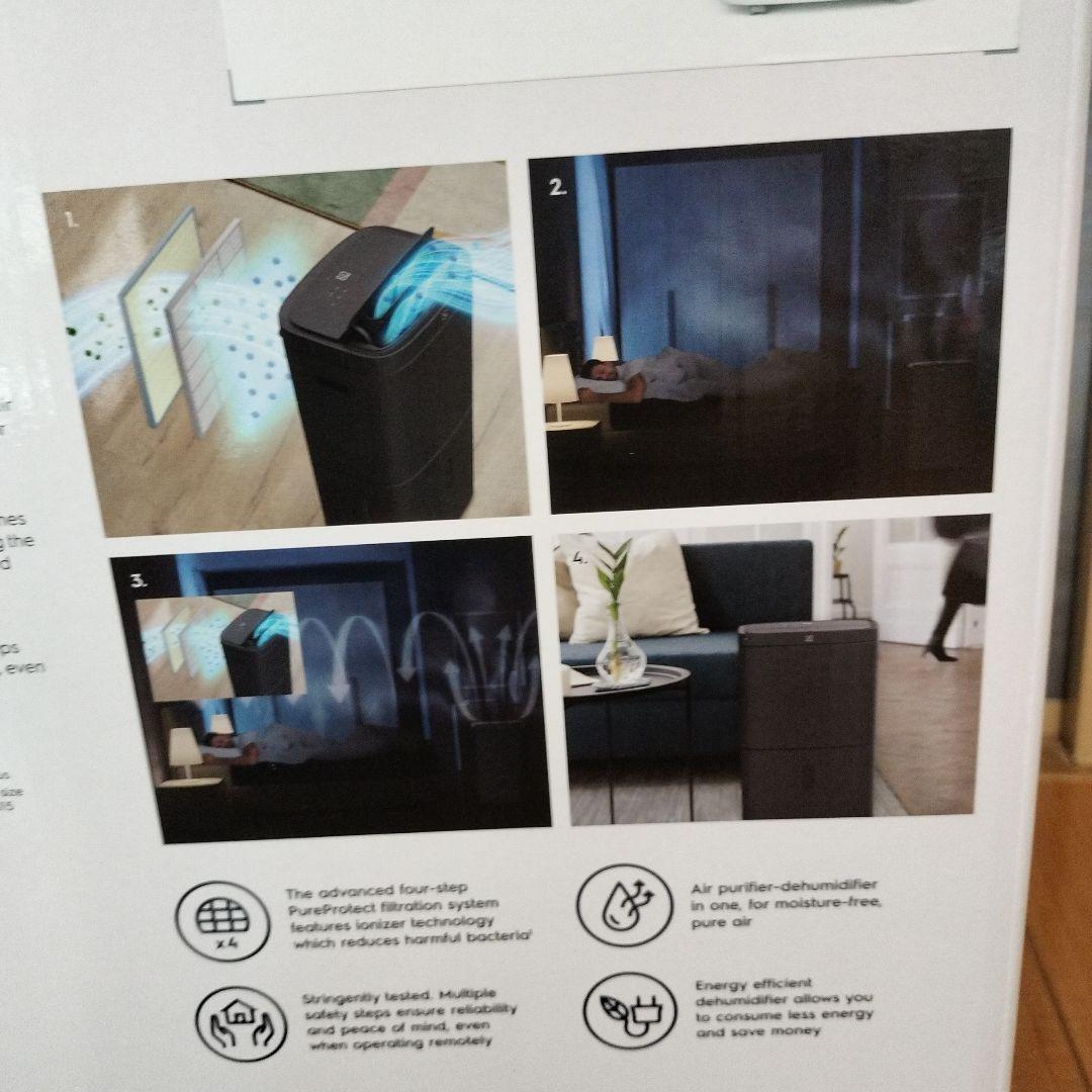 Electrolux EDH12TRBW3 空気清浄機能付き除湿機 ホワイト 白