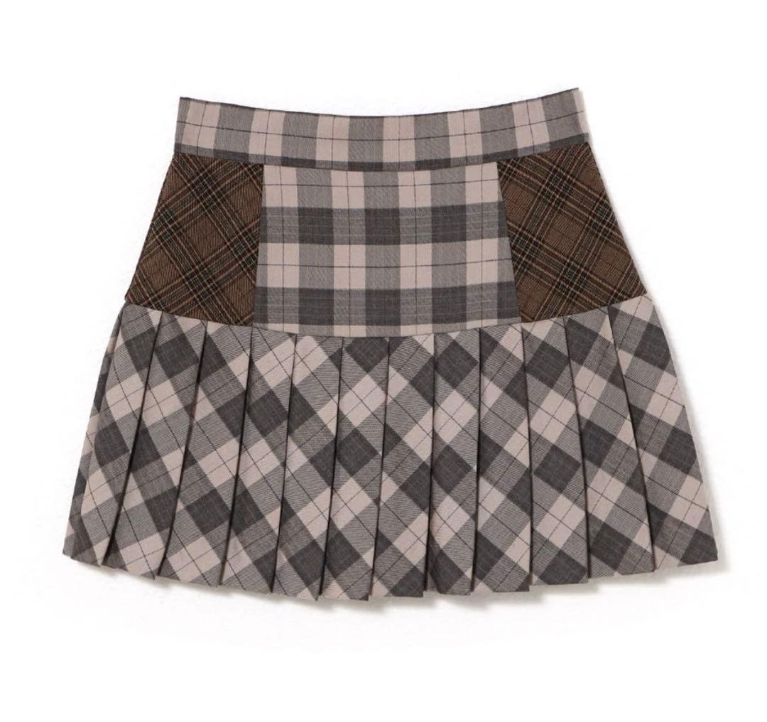 【ANDMARY】新品未使用 Coco check pleats skirt