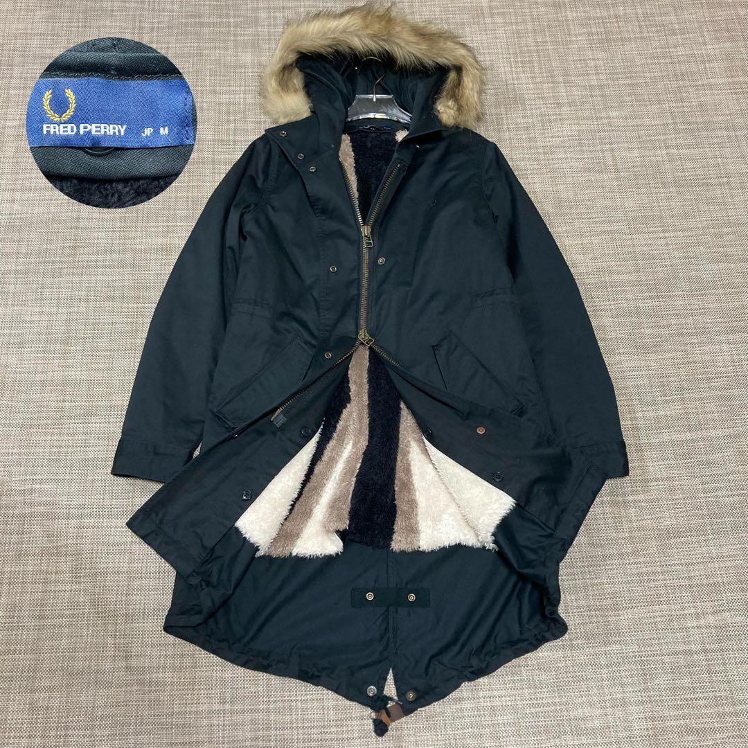 FRED PERRY モッズコート ファー付き　ボアライナー　M