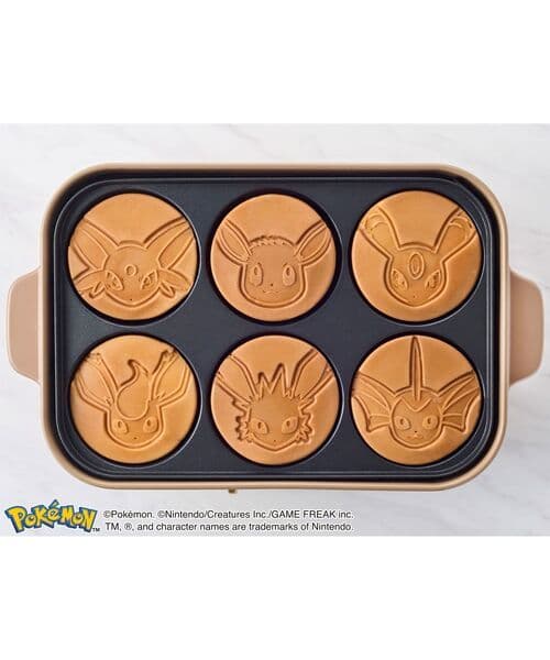 BRUNOポケモンコラボ　コンパクトホットプレート　イーブイフレンズ