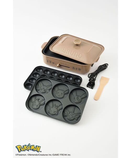 BRUNOポケモンコラボ　コンパクトホットプレート　イーブイフレンズ