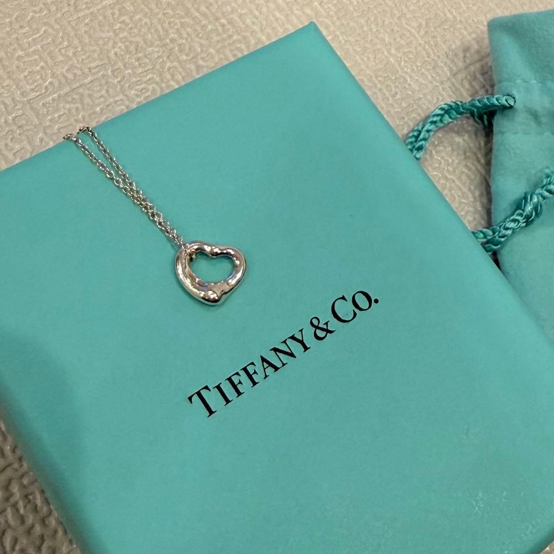 Tiffany & Co. オープンハート ネックレス 11mm AG925