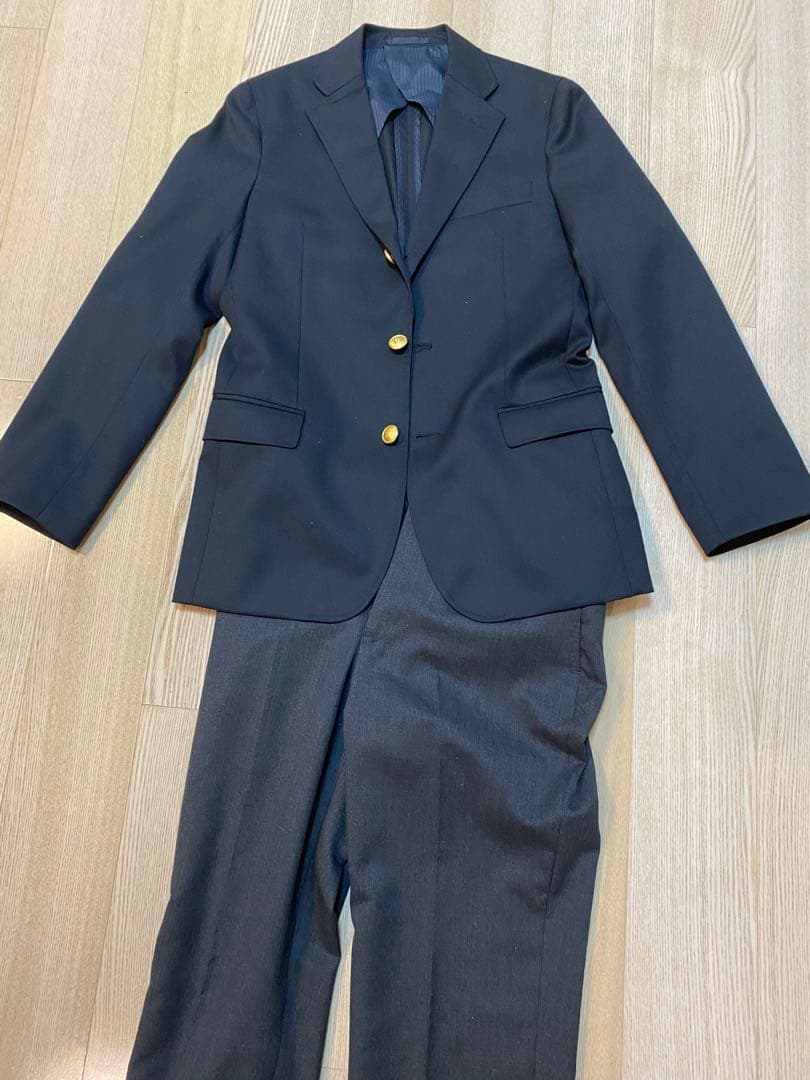 SHIPS ネイビー スーツ　パンツセット