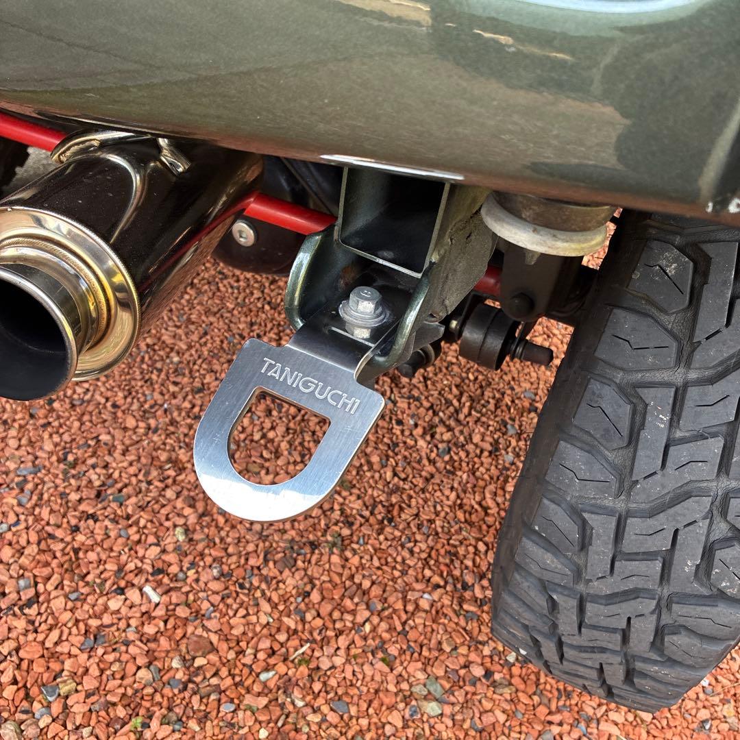 TANIGUCHI製 ジムニーJB23用 リア牽引フック ステンレス製2個セット
