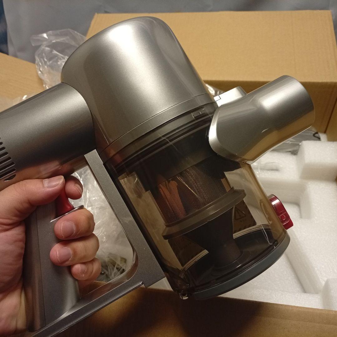 掃除機 コードレス【8月新登場！革新版グリーンLEDライト付＆55Kpa強力吸引