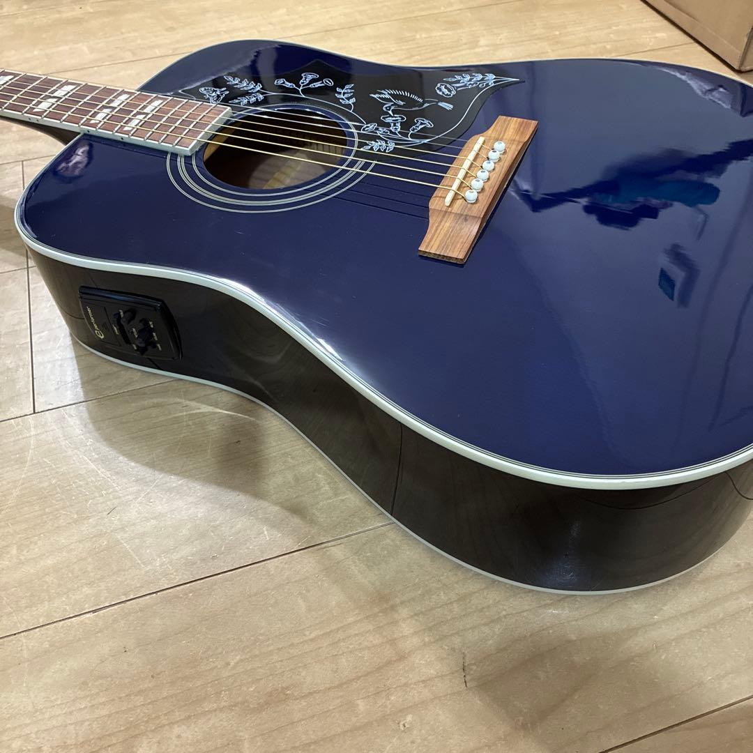 （美品）Epiphone Hummingbird PRO エレアコ ネイビー色