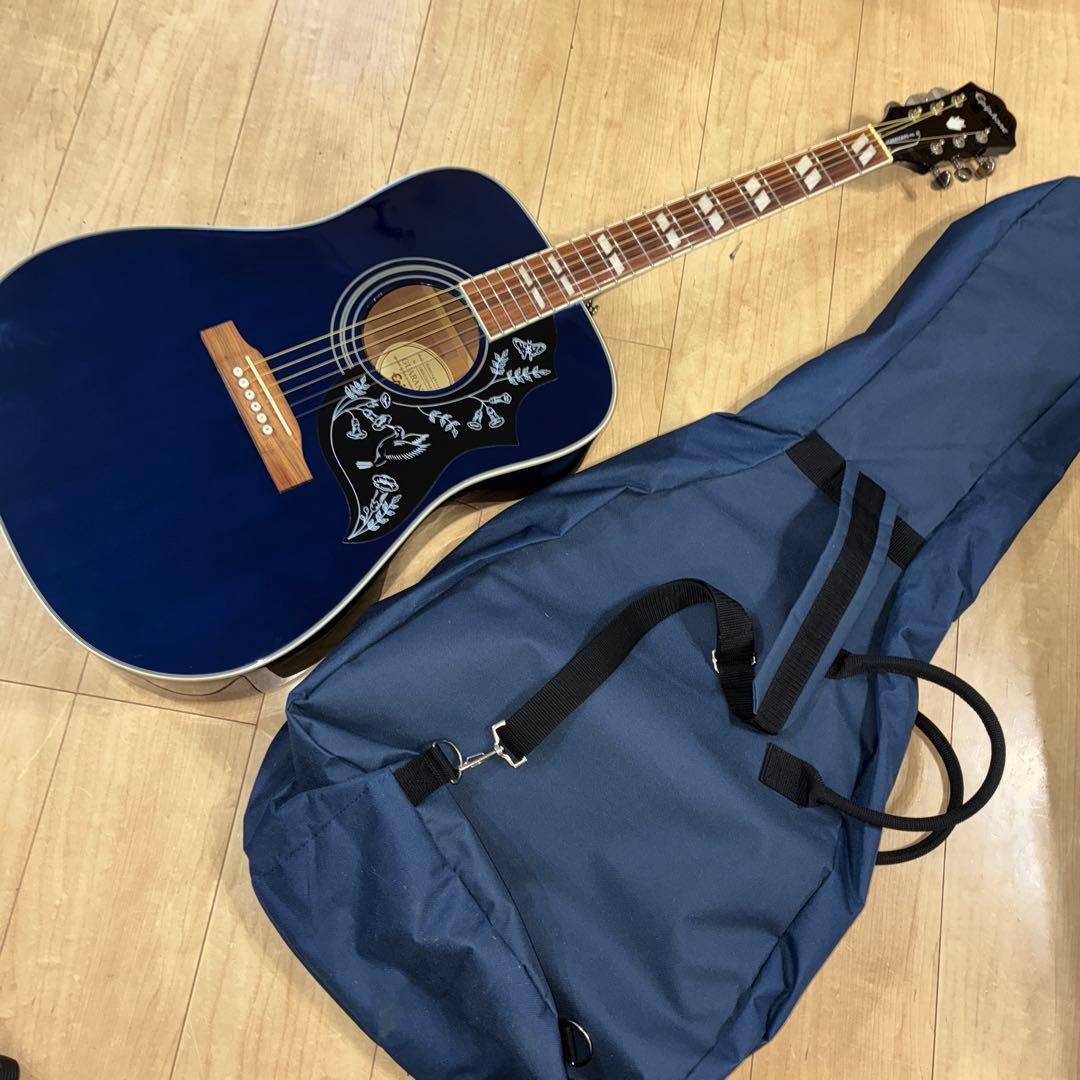 （美品）Epiphone Hummingbird PRO エレアコ ネイビー色