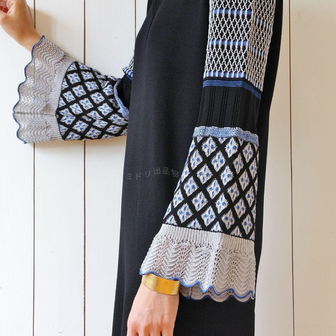 Mame Kurogouchi I-Line Knit Dress 19aw 黒