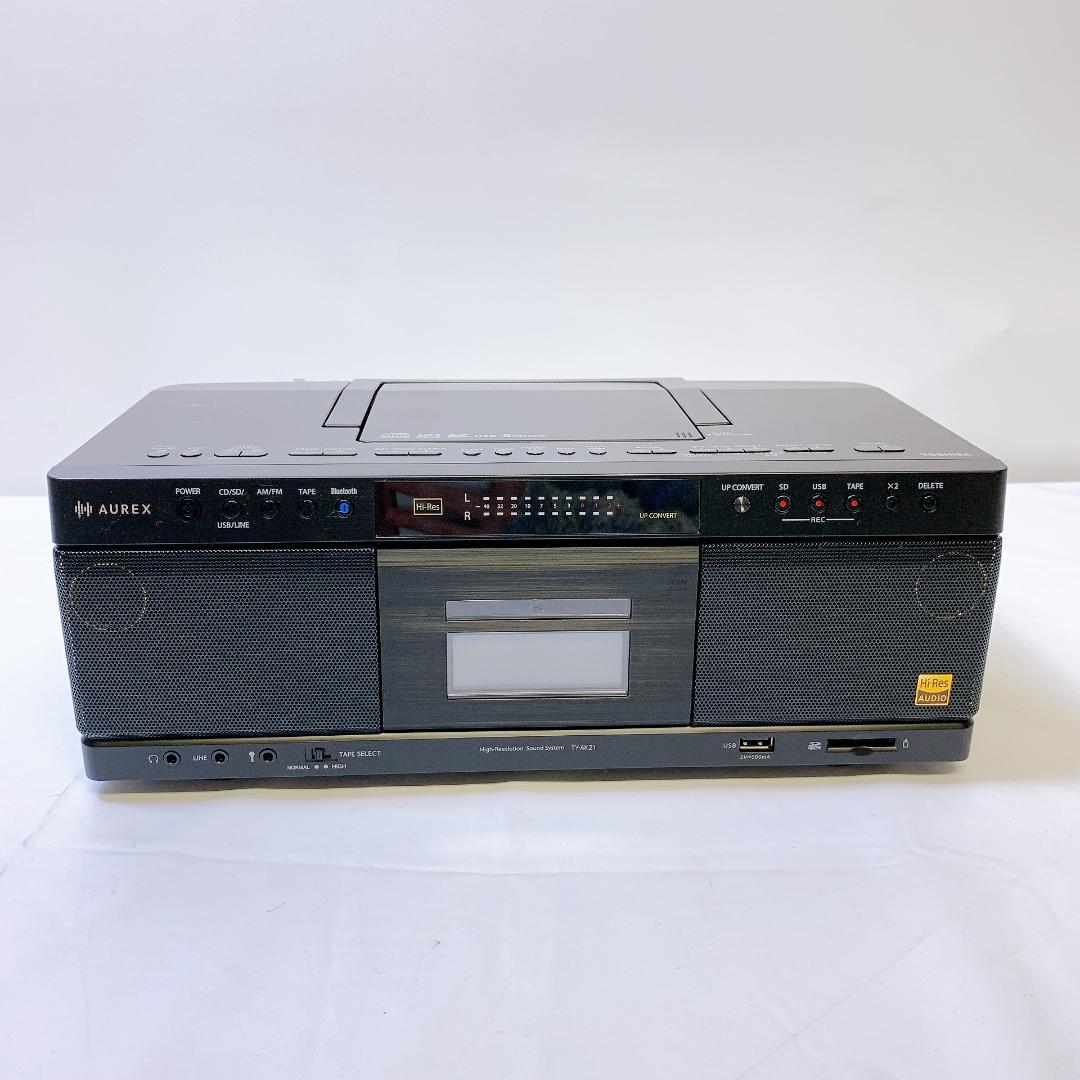 東芝 TY-AK21 ハイレゾ対応CDラジカセ オーレックス ブラック