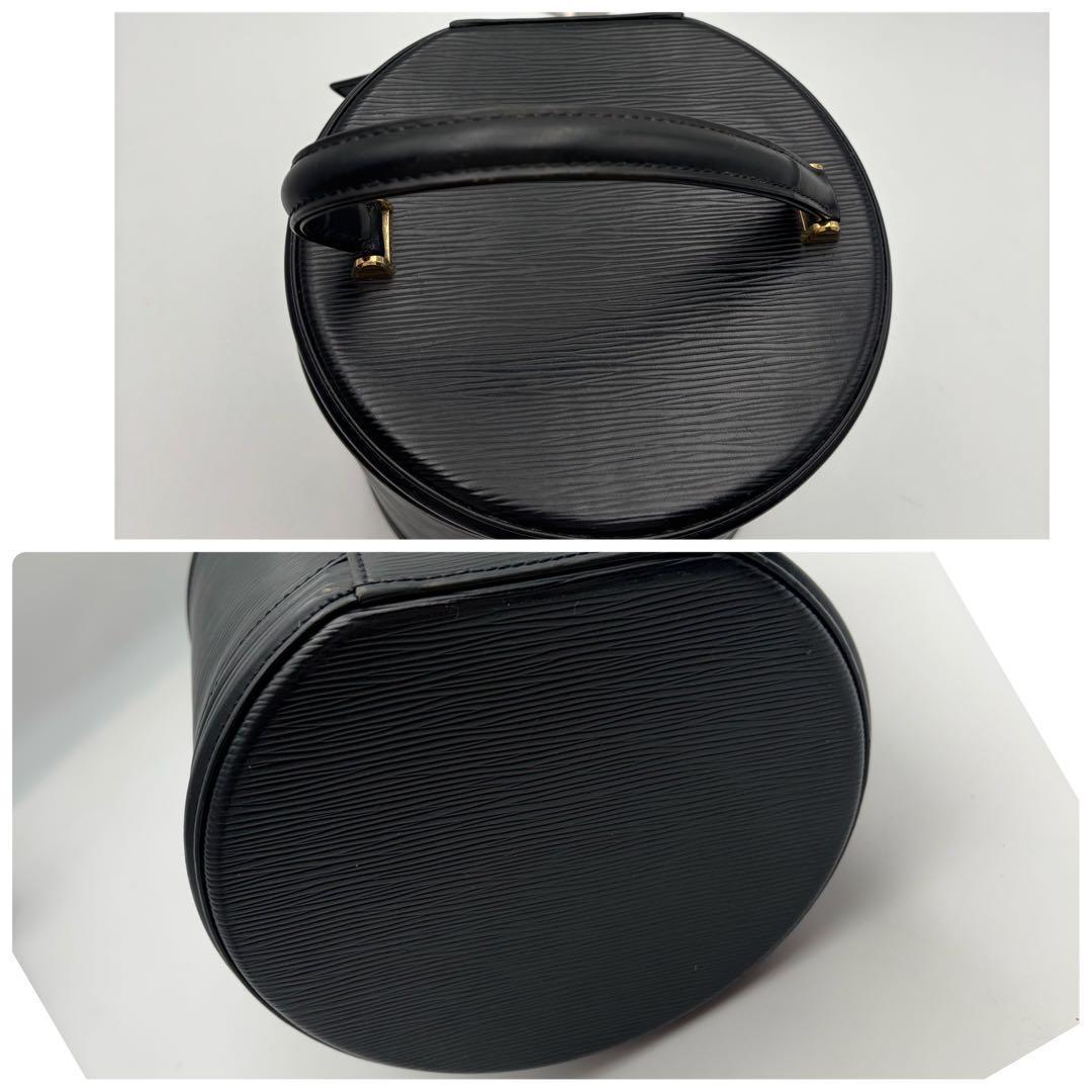 専用ルイヴィトン カンヌ エピ バニティ ハンドバッグ レザー ブラック