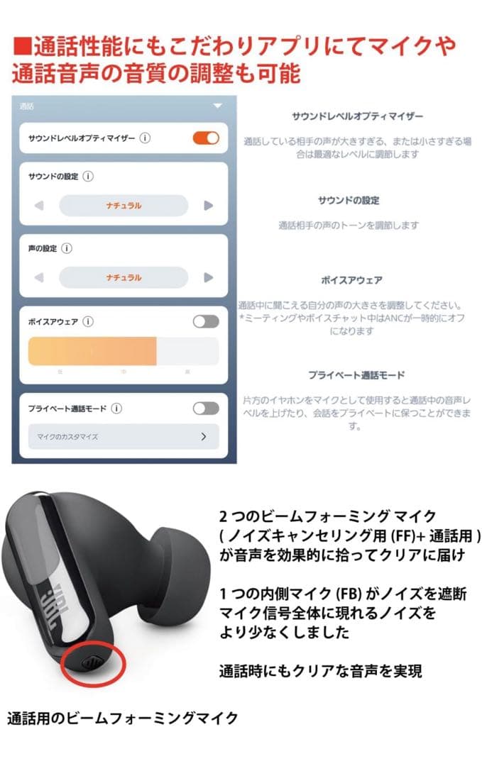 JBL LIVE BEAM 3 black　ワイヤレスイヤホン　 新品未開封