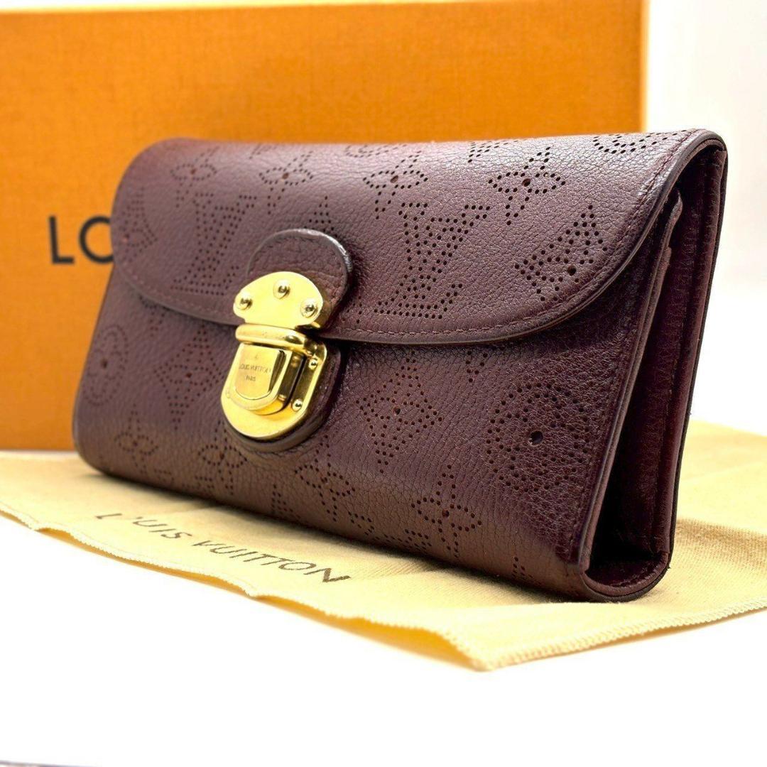 こ*ん様 ルイヴィトン　マヒナ ポルトフォイユ・アメリア 長財布 パンチング レ
