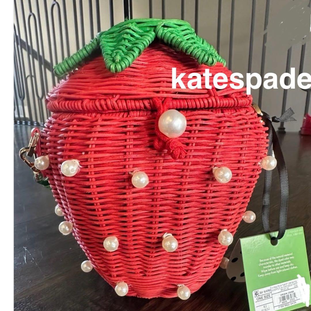 ケイトスペードターゲットコラボ完売品いちご　かごバッグ新品