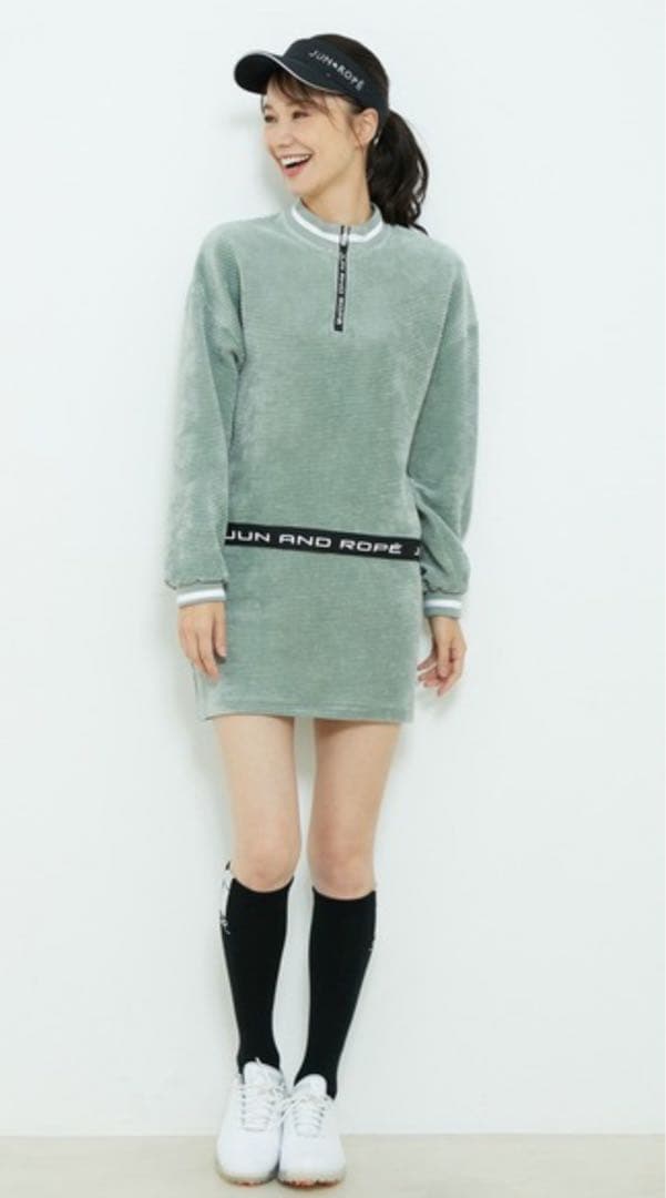 JUN AND ROPE コーデュロイ　ゴルフセットアップ グリーン