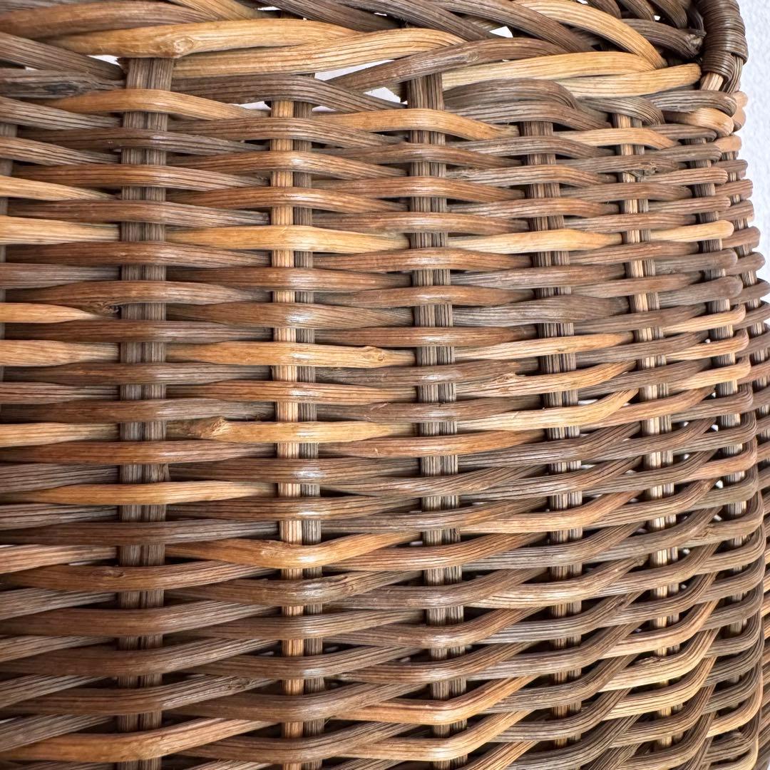 【アケビ製】丸型かごバッグ ブラウン