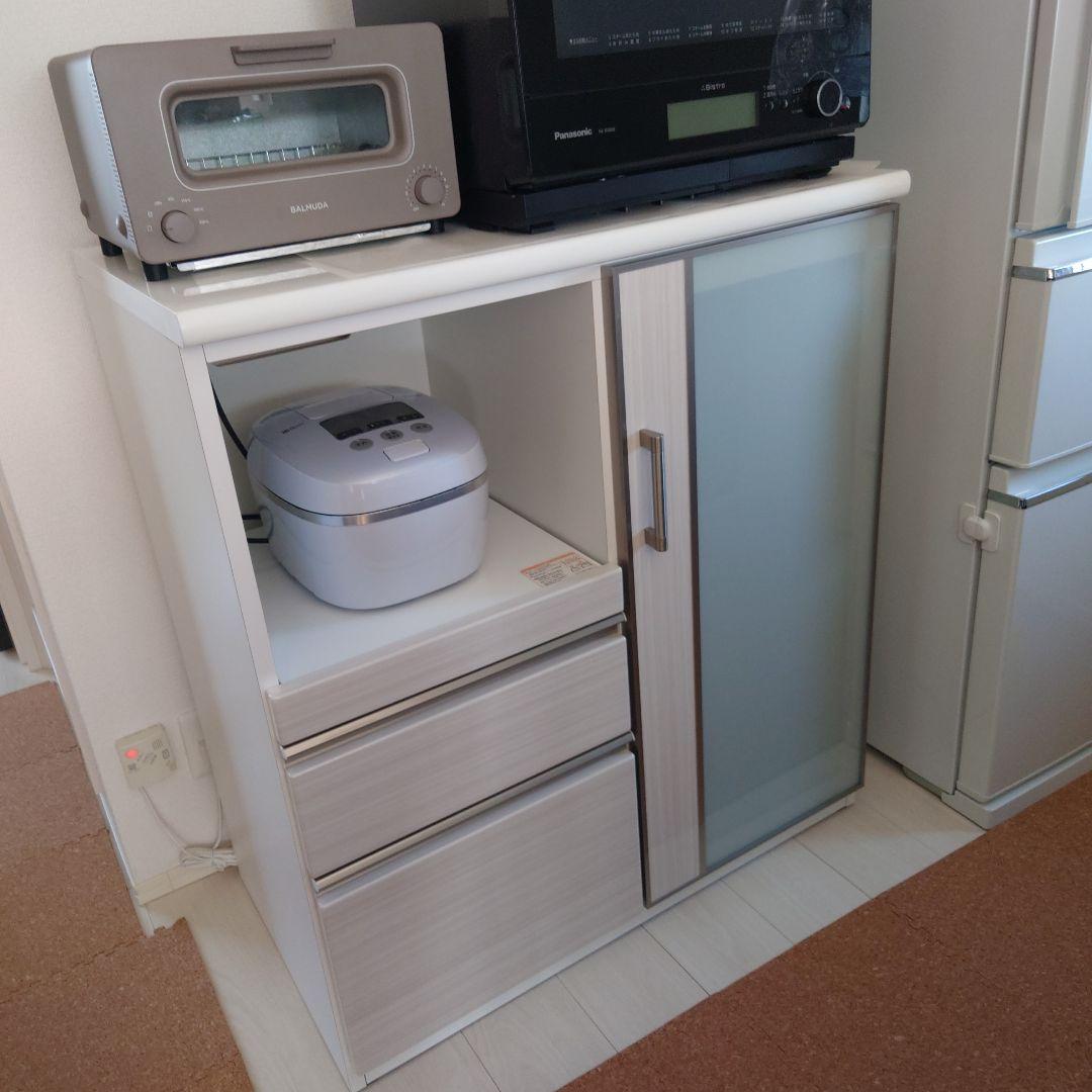 【サラ】キッチンカウンター・食器棚