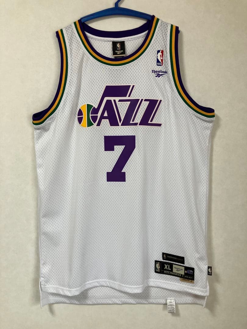 【希少品】 NBA ピート・マラビッチ JAZZ　ジャズ　ユニフォーム　ピストル