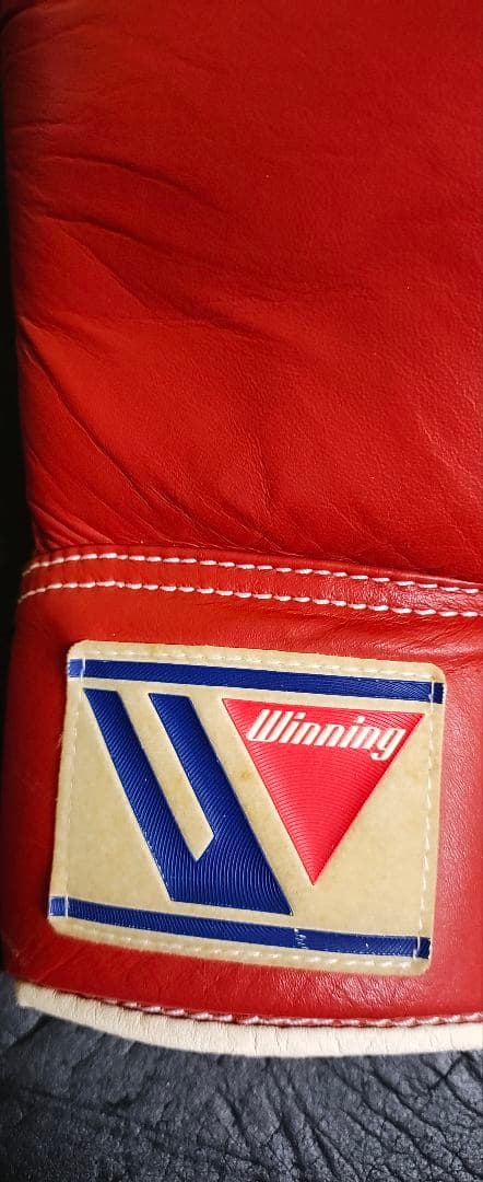 Winning レースアップボクシンググローブ レッドカラー8oz