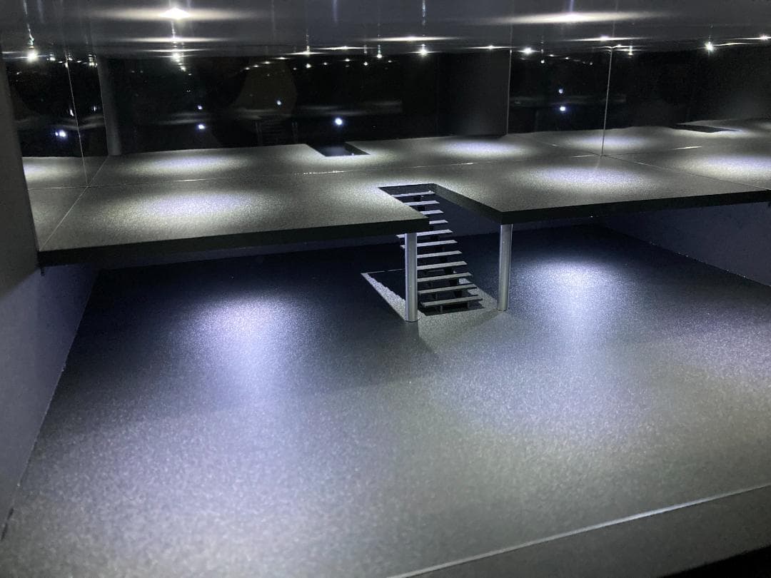 ミニカー専用ジオラマ：1/43 ショールームⅡ（吹き抜けタイプ）週末限定セール！