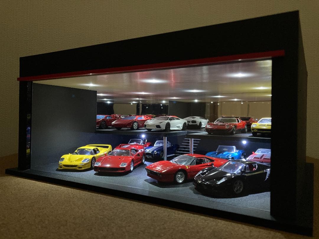 ミニカー専用ジオラマ：1/43 ショールームⅡ（吹き抜けタイプ）週末限定セール！