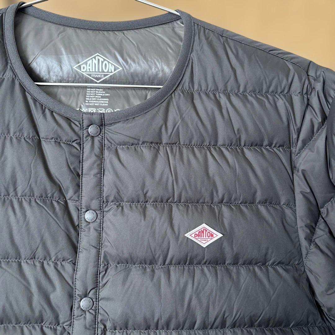 ダントン　クルーネック　インナーダウンジャケット　メンズ