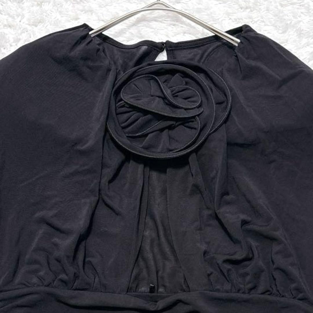 美品✨magda butrym  ローズモチーフショルダーパッドワンピース