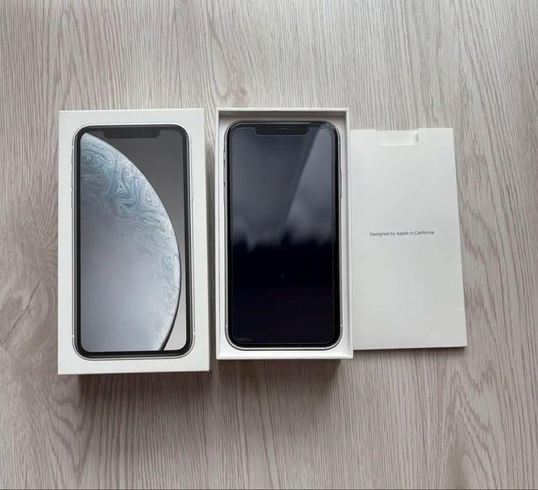 Apple iPhone XR ホワイト箱付き 128GB